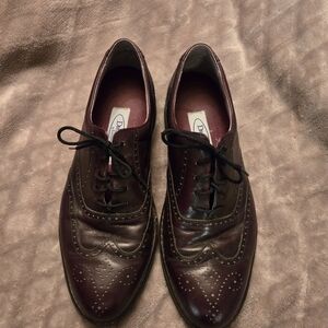 Rockport Men's Burgundy Leather Oxfords